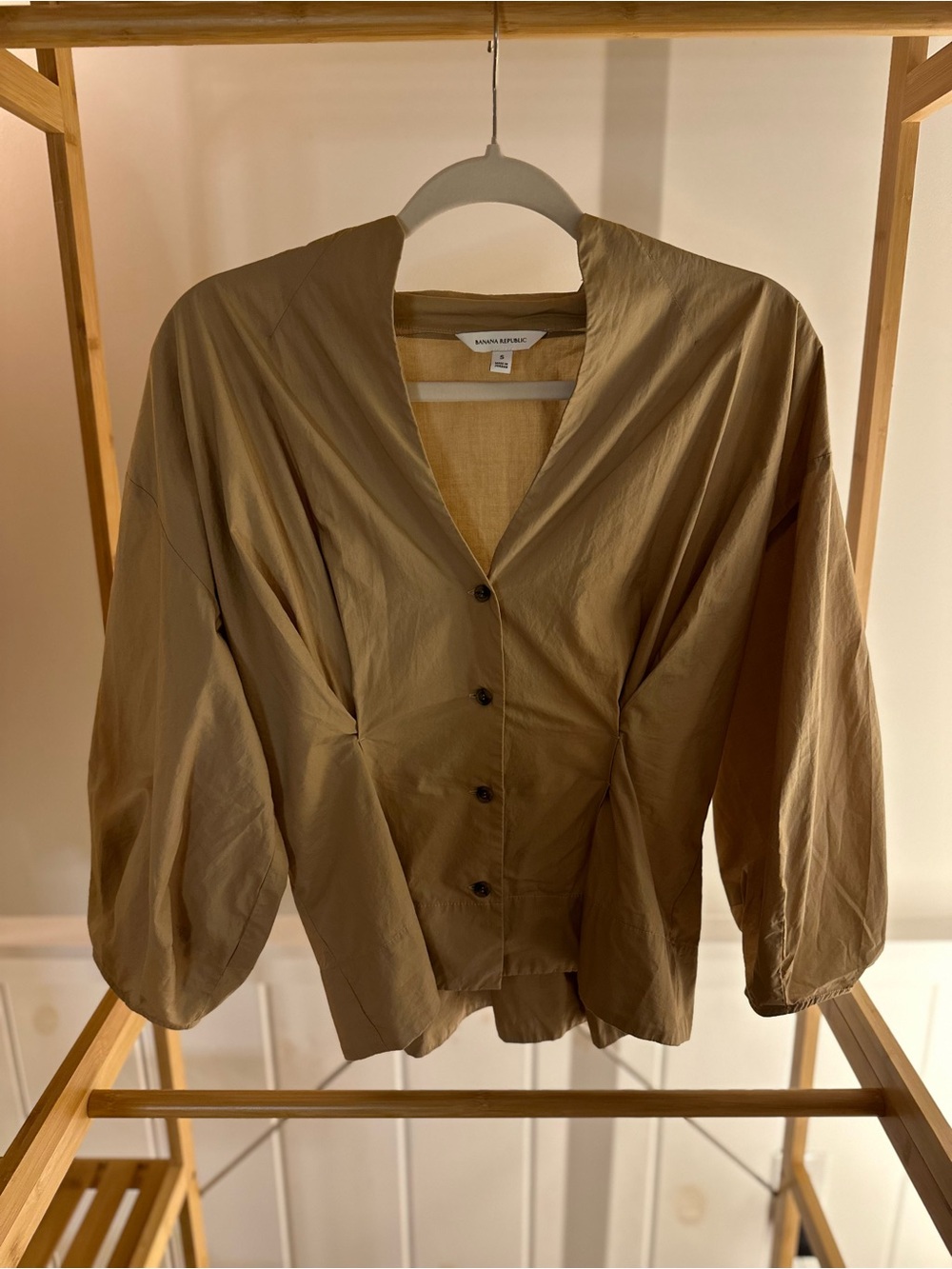 Banana Republic Tan Blouse Top